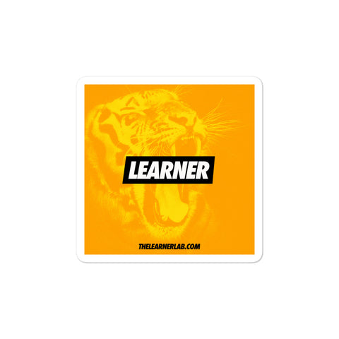 The Learner Sticker - yellow
